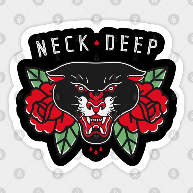 Neck Deep Sticker by LOSTANAW